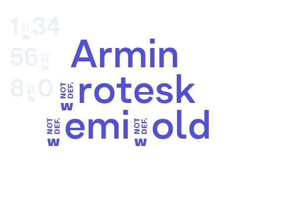 Armin Grotesk SemiBold Font Download