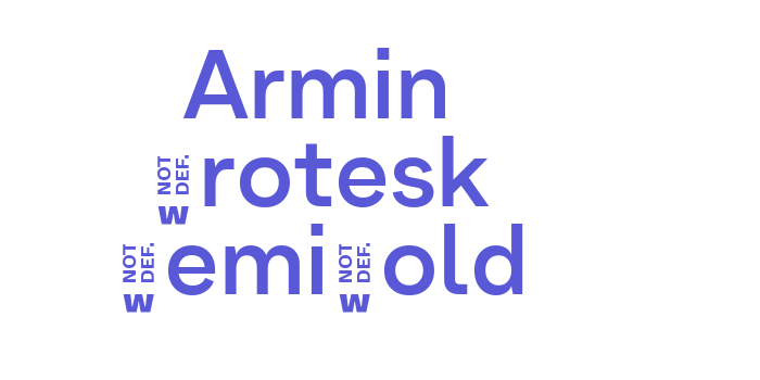 Armin Grotesk SemiBold Font Download