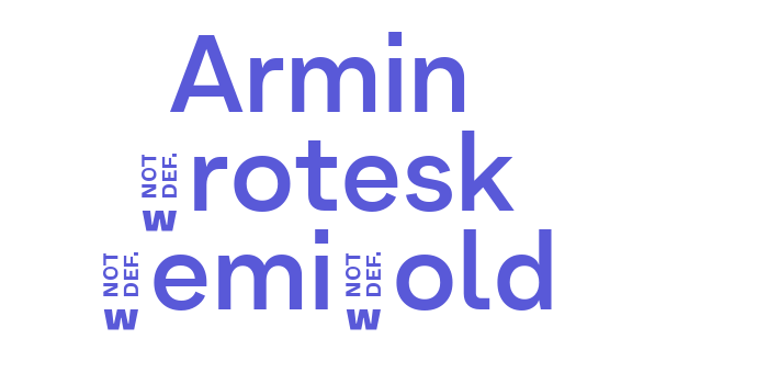 Armin Grotesk SemiBold Font