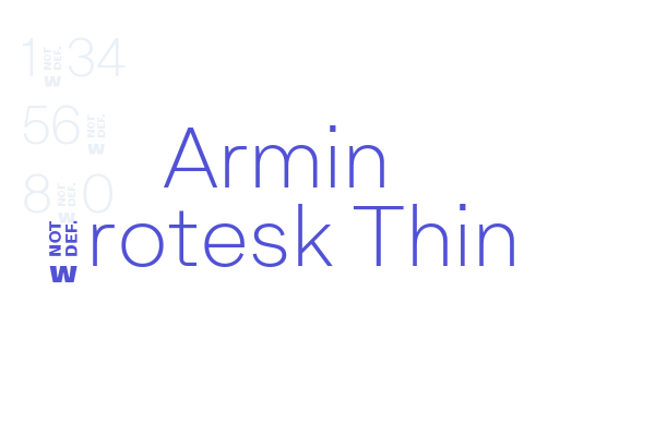 Armin Grotesk Thin Font Download