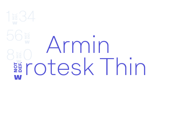 Armin Grotesk Thin