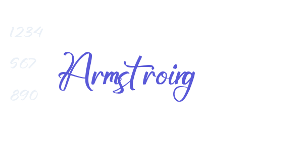 Armstroing font free