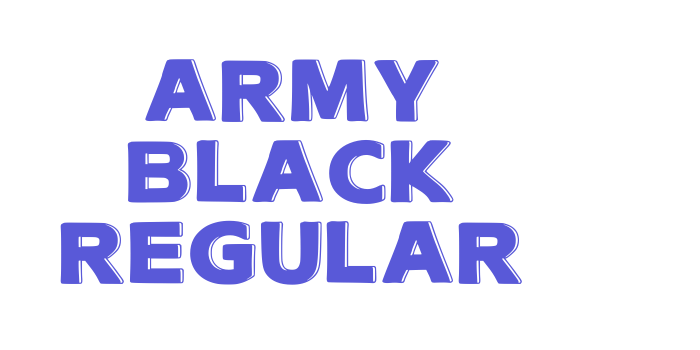 Army Black Regular Font Download