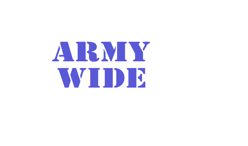 Army Wide Font Download