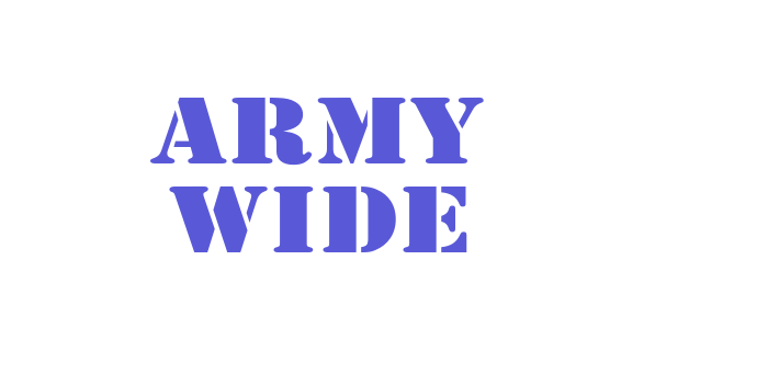 Army Wide Font Download