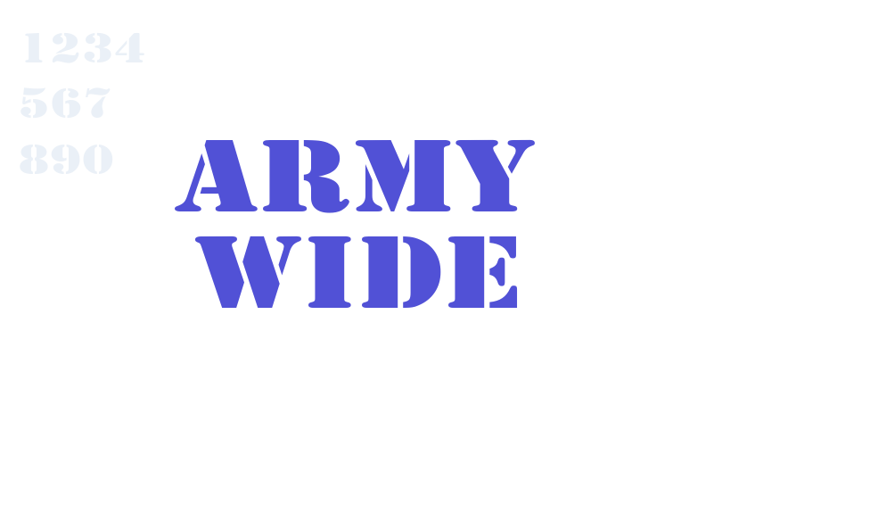 Army Wide-font-download