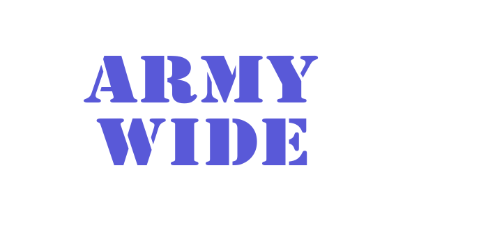 Army Wide Font