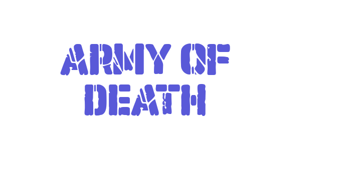 Army of Death Font Download