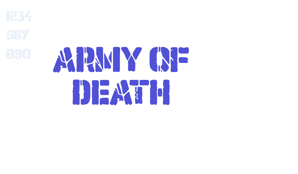 Army of Death-font-download