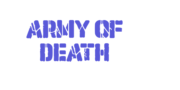 Army of Death Font