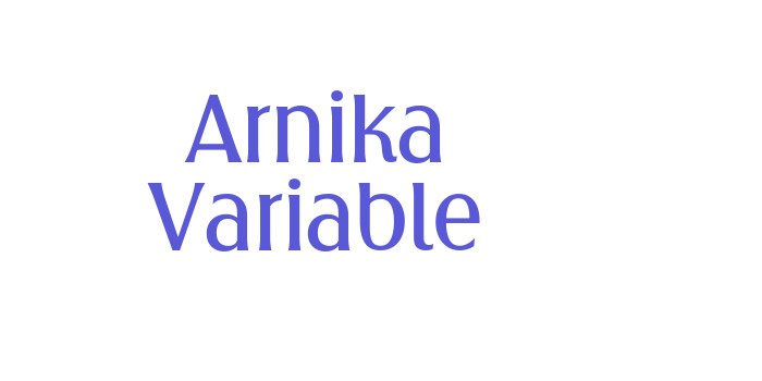 Arnika Variable Font Download