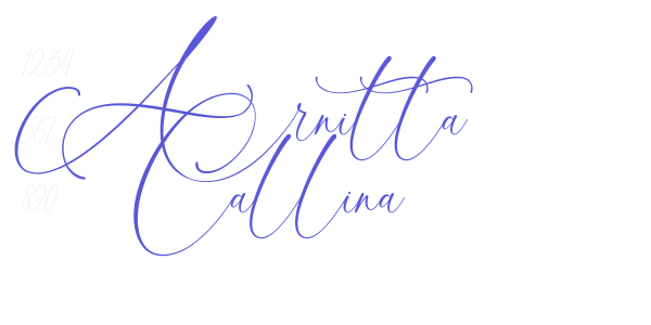 Arnitta Callina font free