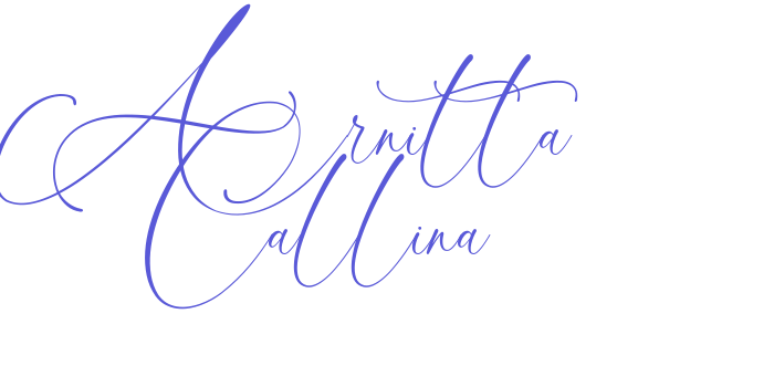 Arnitta Callina Font