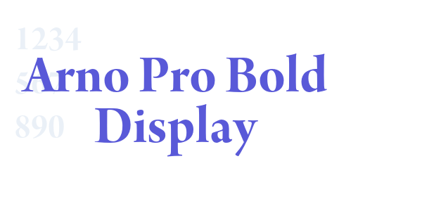 Arno Pro Bold Display font free