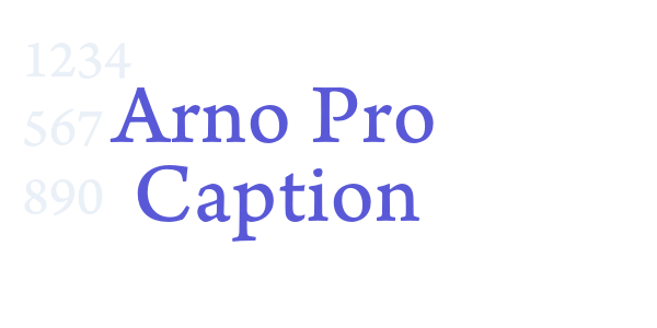 Arno Pro Caption font free