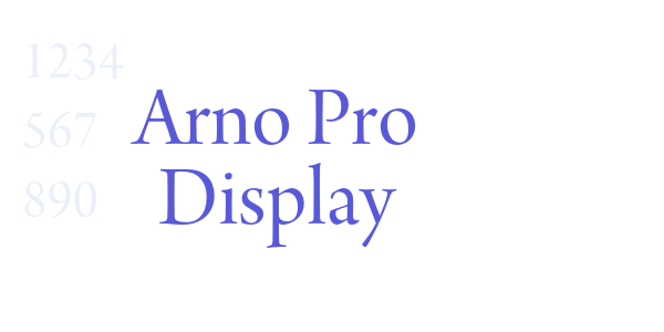 Arno Pro Display font free