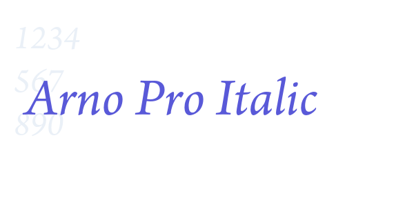 Arno Pro Italic font free