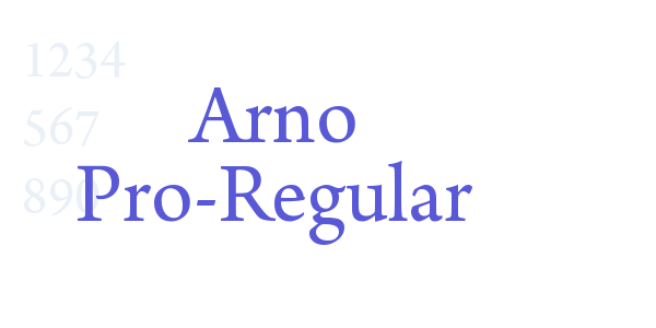 Arno Pro-Regular font