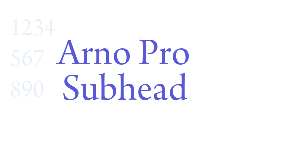 Arno Pro Subhead font free