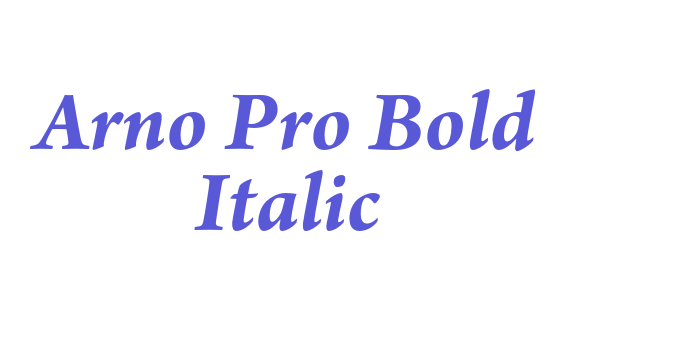 Arno Pro Bold Italic Font Download