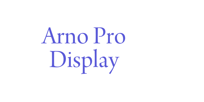 Arno Pro Display Font Download