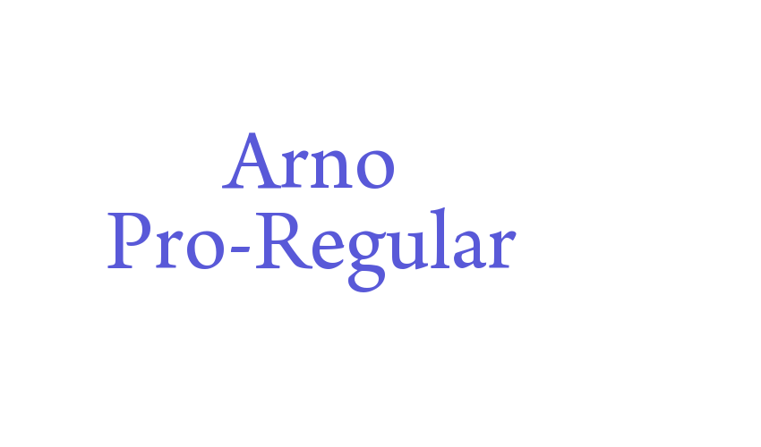 Arno Pro-Regular Font Download