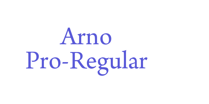 Arno Pro-Regular Font Download