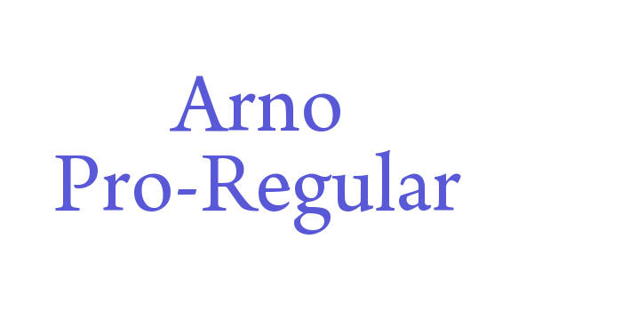 Arno Pro-Regular Font