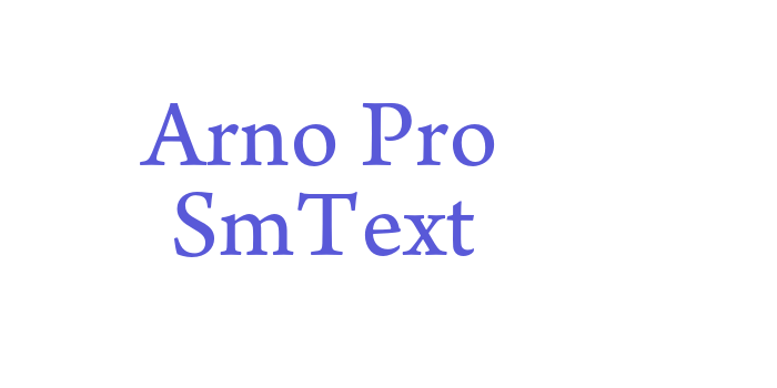 Arno Pro SmText Font Download