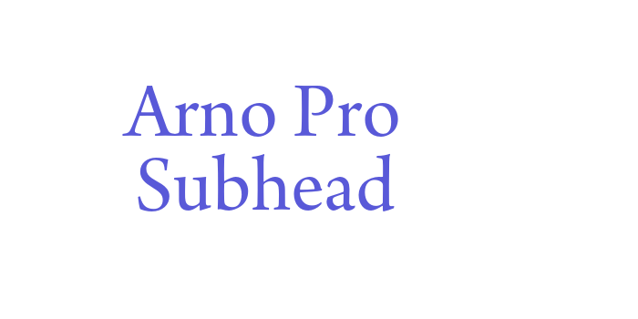 Arno Pro Subhead Font Download