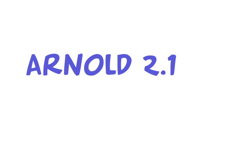 Arnold 2.1 Font