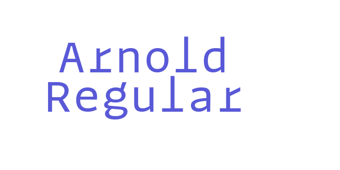 Arnold Regular Font Download