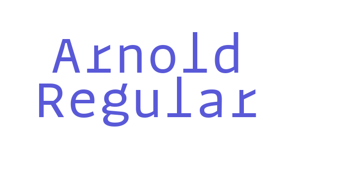 Arnold Regular Font