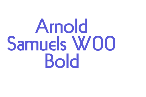 Arnold Samuels W00 Bold Font