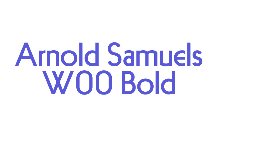 Arnold Samuels W00 Bold Font Download