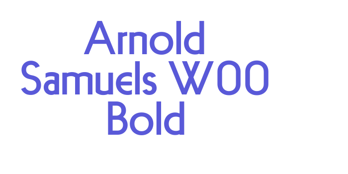 Arnold Samuels W00 Bold Font Download