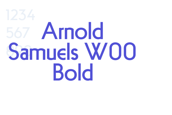 Arnold Samuels W00 Bold