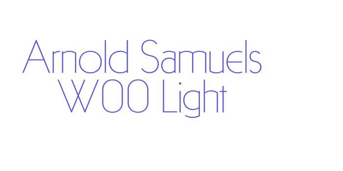 Arnold Samuels W00 Light Font Download