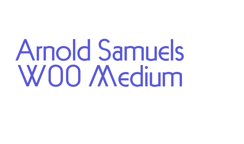 Arnold Samuels W00 Medium Font Download