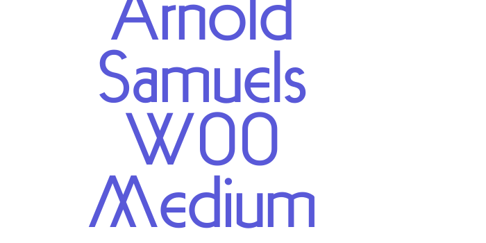 Arnold Samuels W00 Medium Font