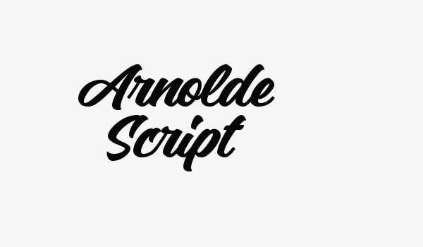 Arnolde Script Font