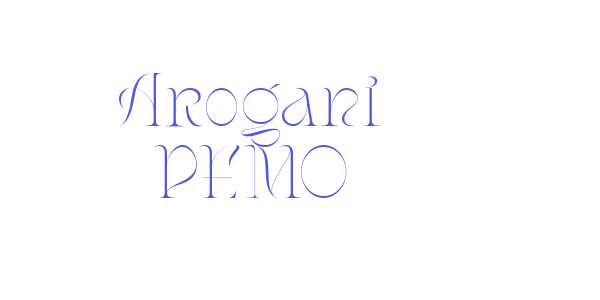 Arogant DEMO font free