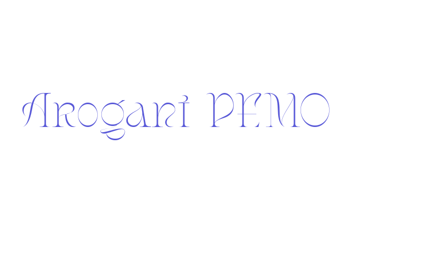 Arogant DEMO Font