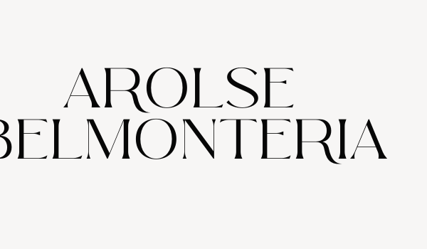 Arolse Belmonteria Font