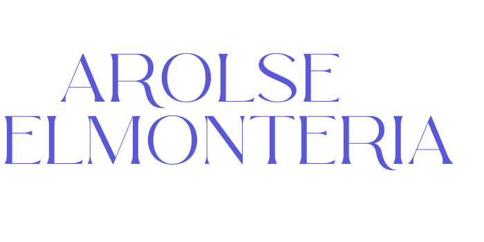 Arolse Belmonteria Font