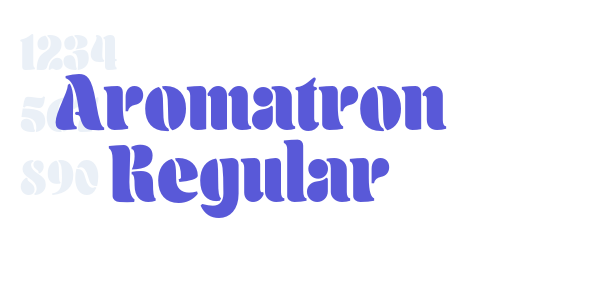 Aromatron Regular font free