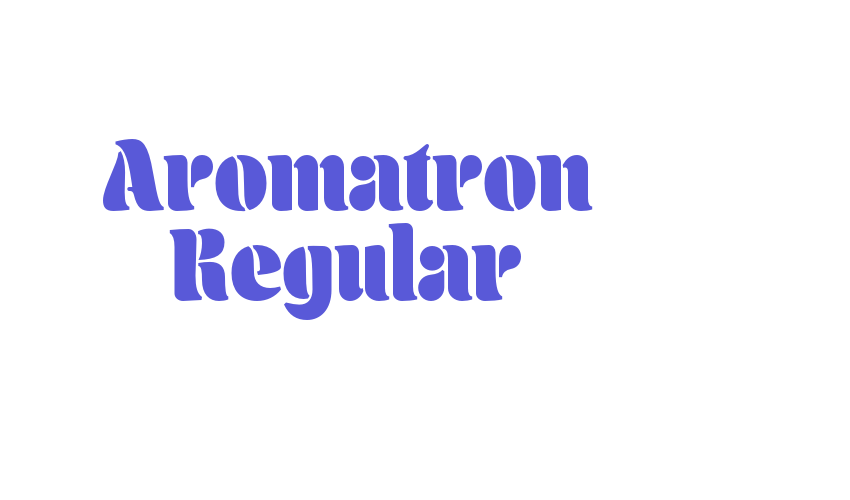 Aromatron Regular Font Download