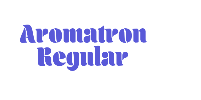 Aromatron Regular Font Download