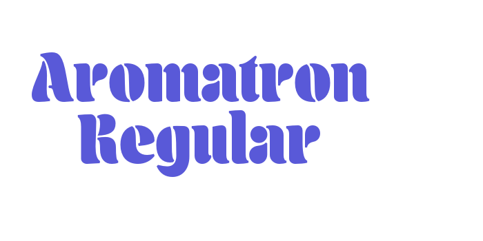 Aromatron Regular Font