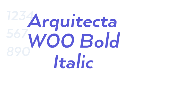 Arquitecta W00 Bold Italic font free